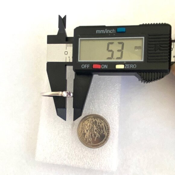 Sterling Silver 925 Multi Gemstone Round Amethyst Genuine Pearl Band Ring Sz 7 - Picture 16 of 16